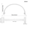 22-inch desk lamp, half-moon LED nail light, nail technology light, three colors of light, adjustable brightness 6