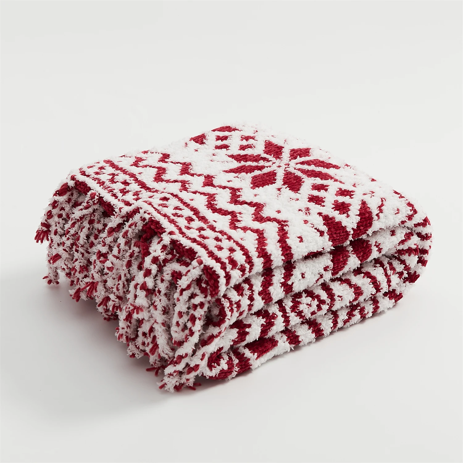 YIRUI Christmas Decorative Bed Knitted Throw Blanket Snowflake Pattern  Fringes Design Micorfiber Cozy Soft Festival Gift Blanket - AliExpress