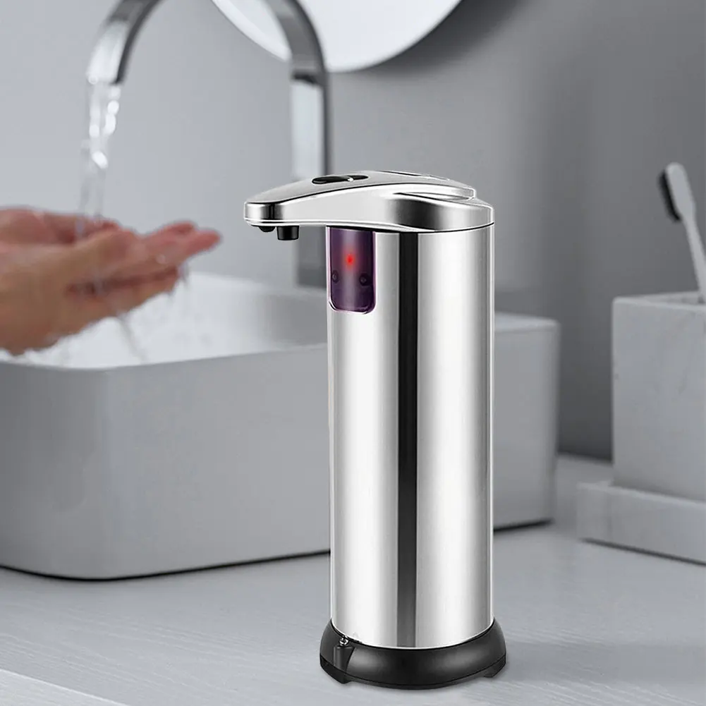 Automatic Soap Dispenser Touchless Liquid Hand Soap Dispenser Stainless Steel Dish Soap Dispenser Hands Free Auto Soap Dispenser 4
