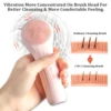 69218-1326f5.jpg Silicone Face Scrubber Electric Facial Cleansing Brush with Heating Vibration Waterproof Face Wash Brush with 5 Speed Adjustable