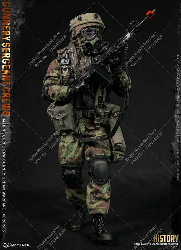 ミリタリー DAMTOYS MARINE CORPS GUNNERY SERGEANT DAMTOYS (DAM-78082) Marine Corps SAW Gunner Urban Warfare