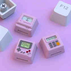 Vintage - Inspired Transparent Keycaps Set - Personalized & Cute Design (A2)