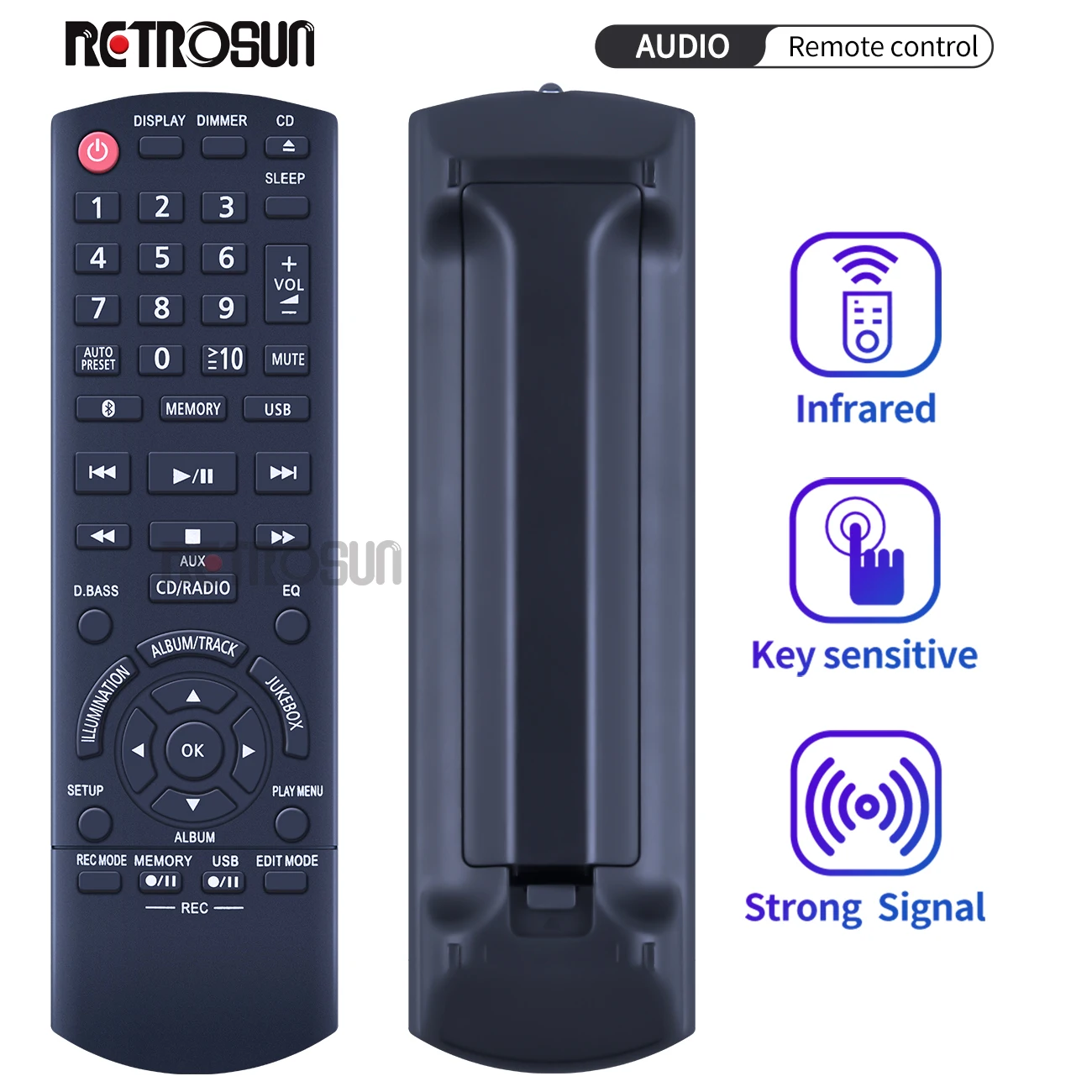 PANASONIC N2QAYB001204 + TV control (mini TV) - mando a distancia duplicado  - $17.1 : REMOTE CONTROL WORLD