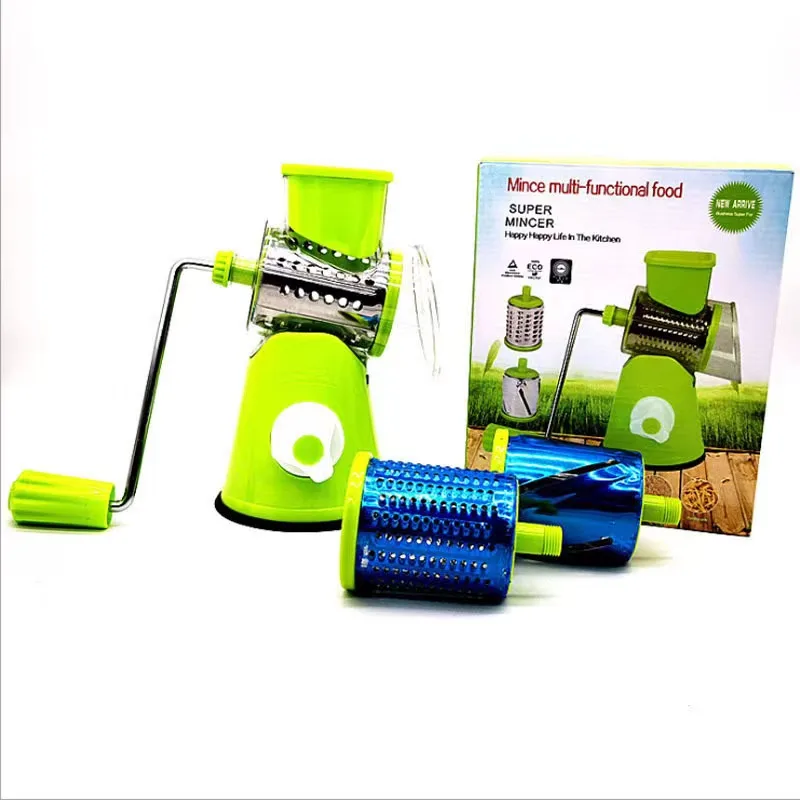 Multi-function rotary grater vegetable shredded potato machine vegetable  grater manual cabbage kitchen knife kitchen tool new - AliExpress