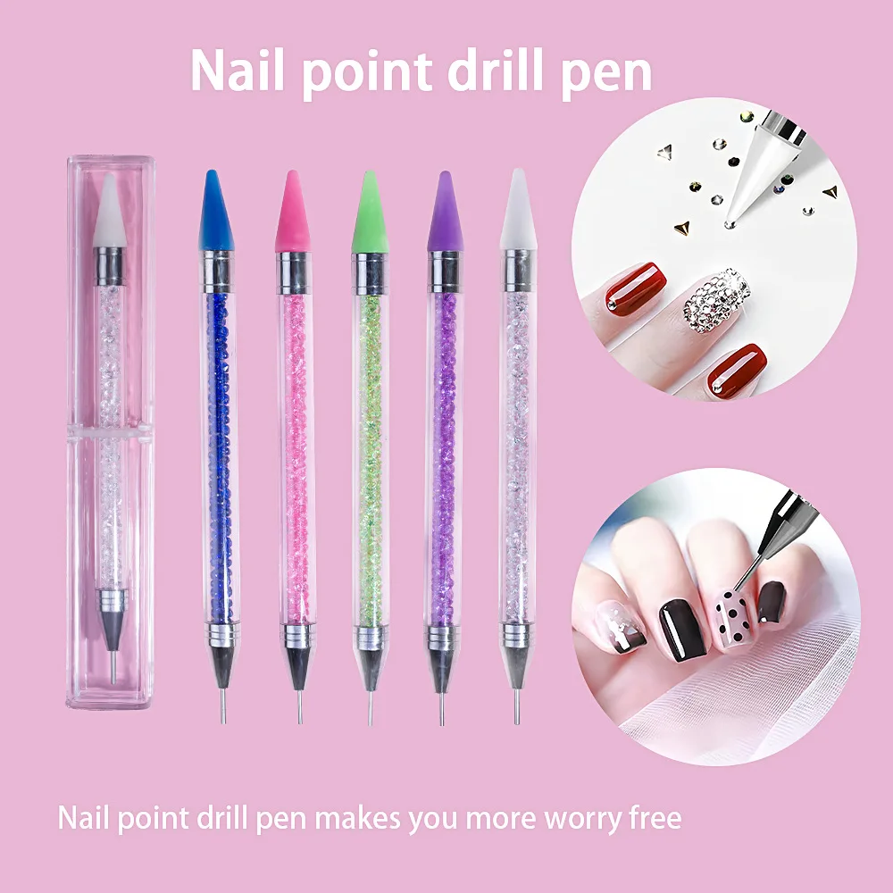 DIY Point Rhinestone Tools Dual Heads Acrylic Metal Dotting Wax