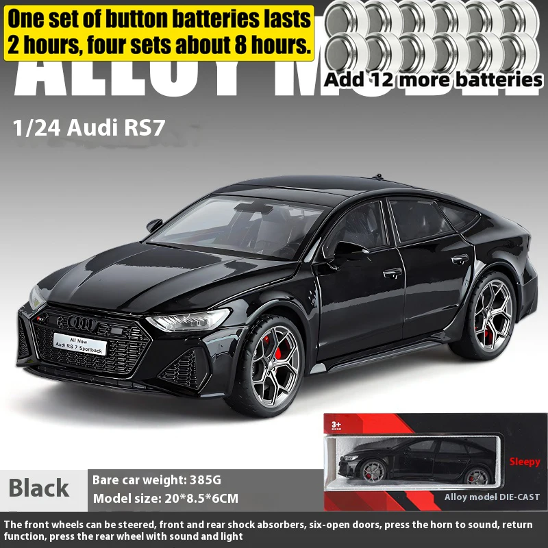 アウディ RS7 1/18 ブラック 1/18 Motorhelix Audi RS7 C8 Sportback (Matte Black) Resin