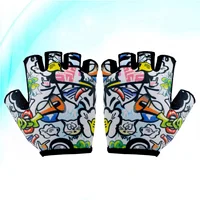 Bike Child Men and Women Gloves for Kids Cycling Exercise Xs Half Finger Biking 1