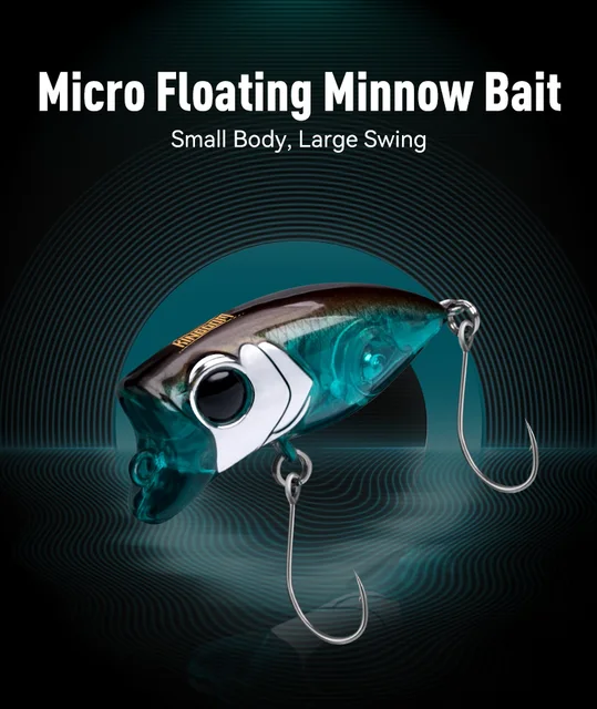 Small Floating Hard Lure, Small Minnow Single Hook