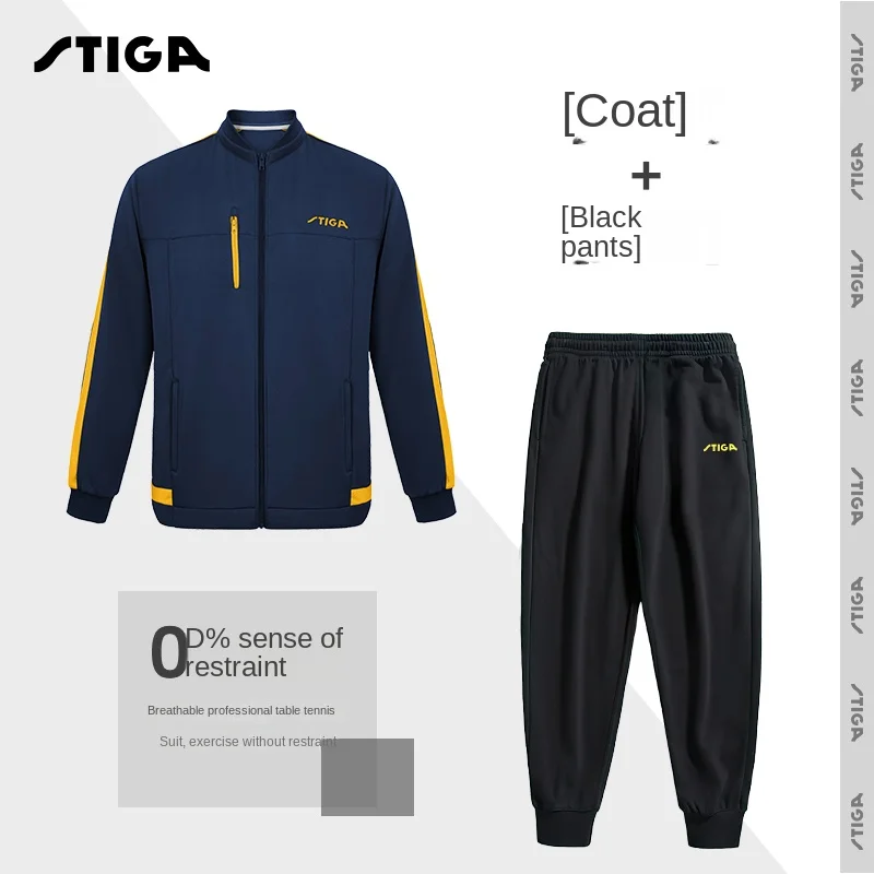 Stiga table tennis new men women sports suit tennis sportswear set G1404144