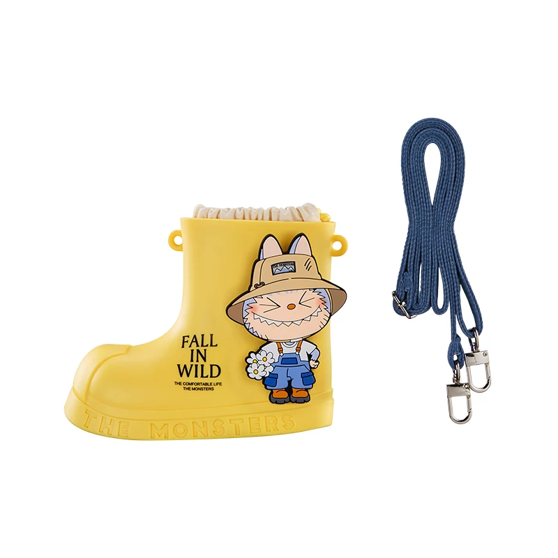 Genuine Labubu Fall In Wild Periphery Shoulder Denim Bag Cute The