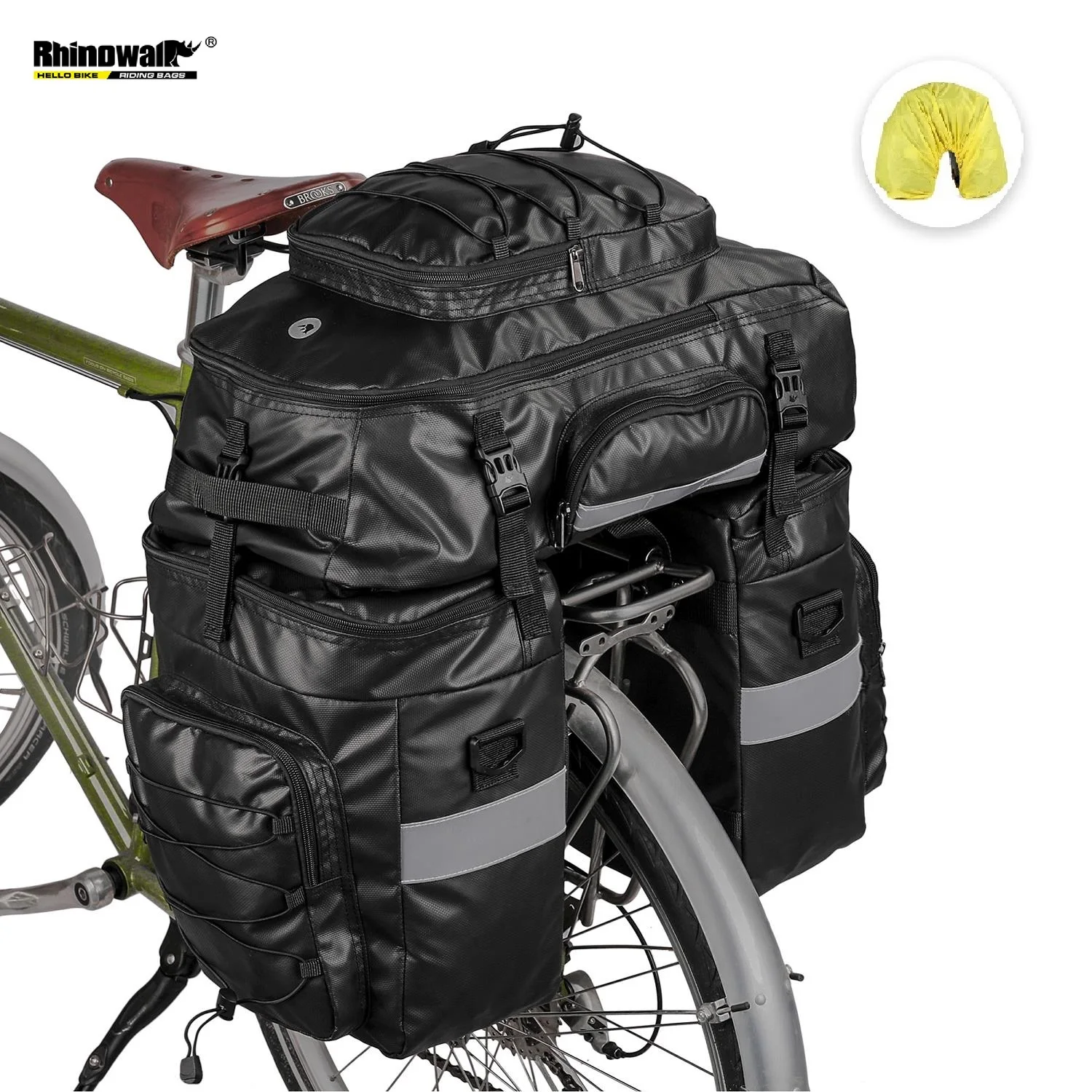 Rhinowalk Bicycle Pannier Set, 3 in 1 Trunk Laptop Cycling Backpack