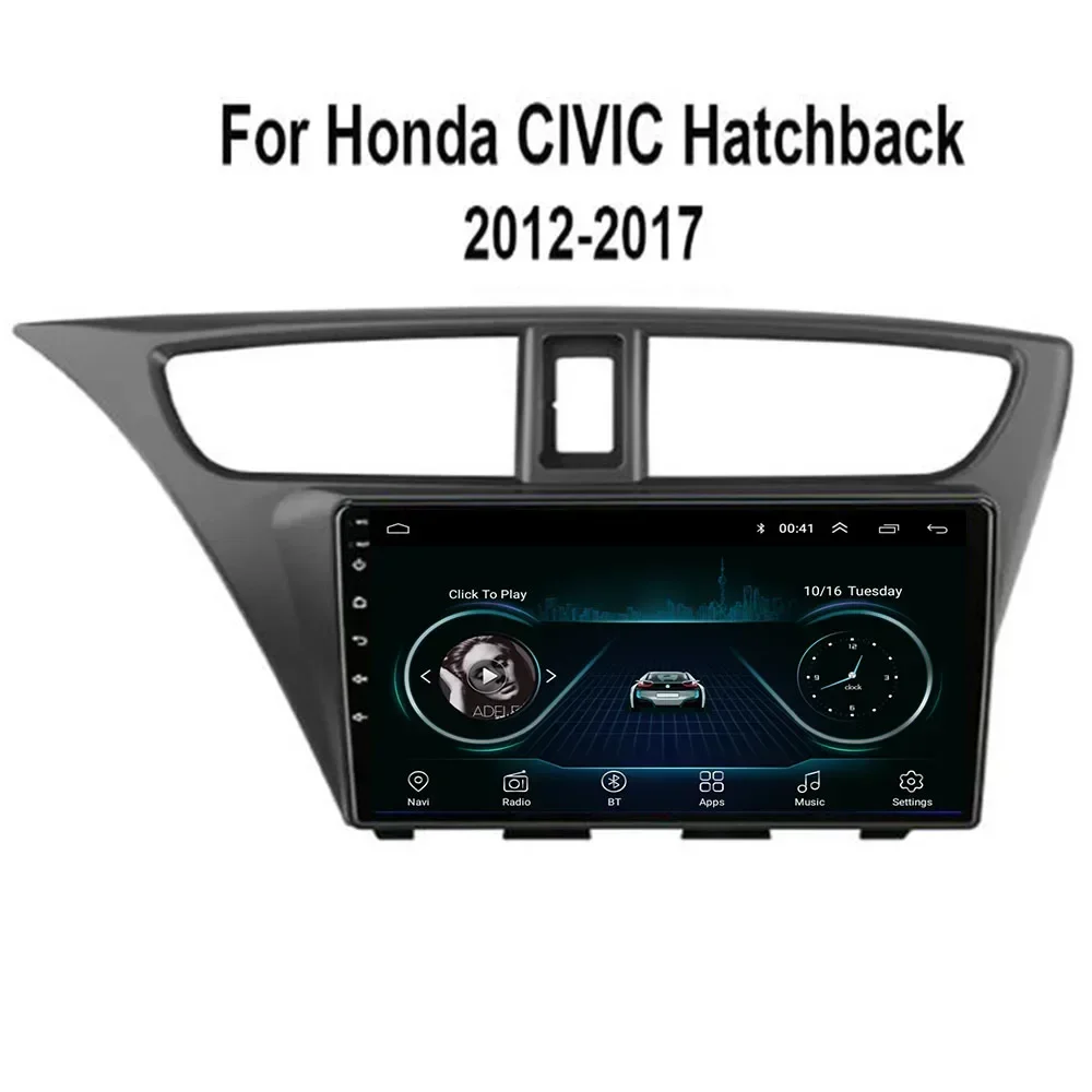 

Android 13 DSP для Honda CIVIC Hatchback 2012-2016, автомобильное радио, мультимедийная видеонавигация, стерео головное устройство с QLED экраном