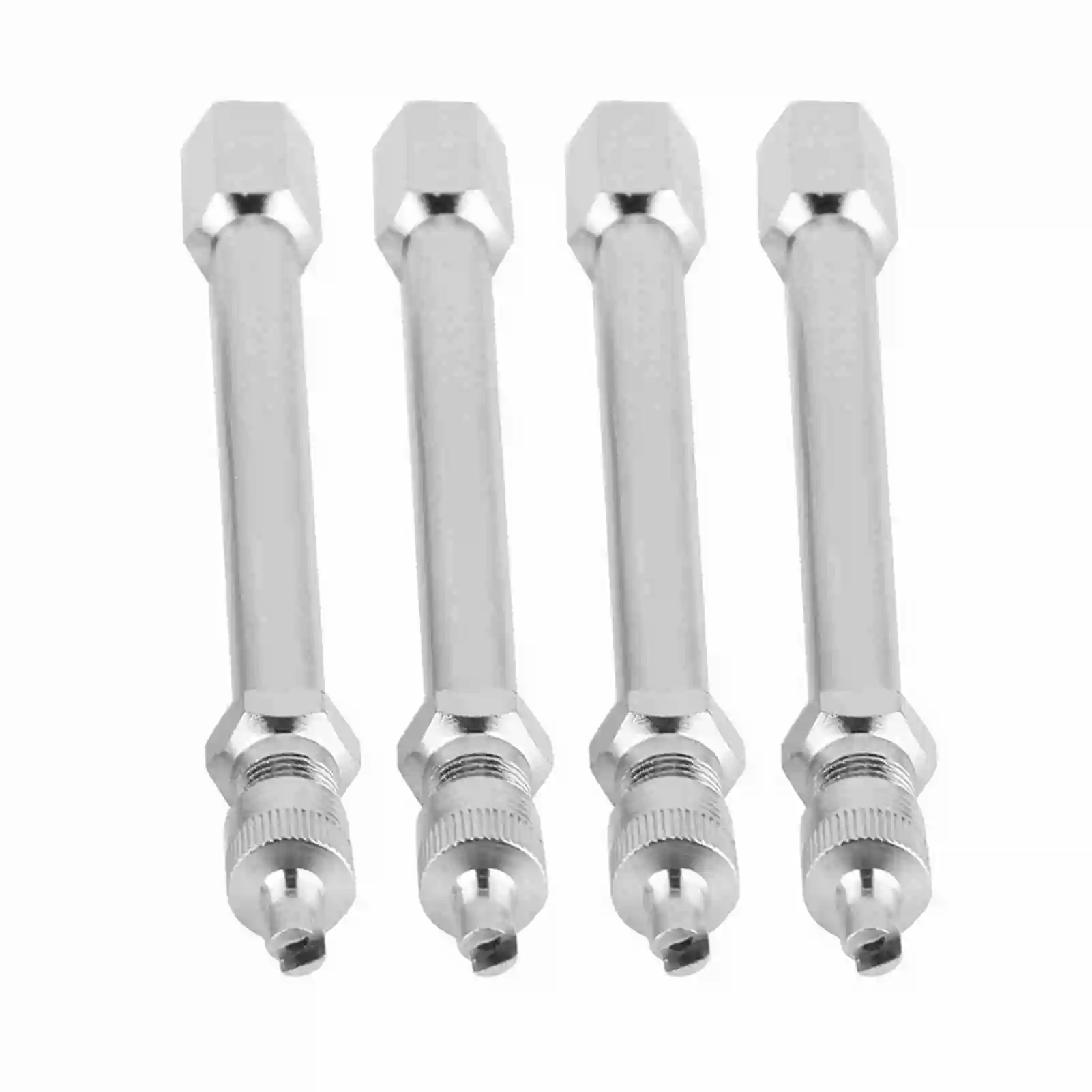 100mm Tyre Valve Extension 100mm Chrome Tyre Valve Extension Rod Wheel Adapter Car Truck Lorry Chrome