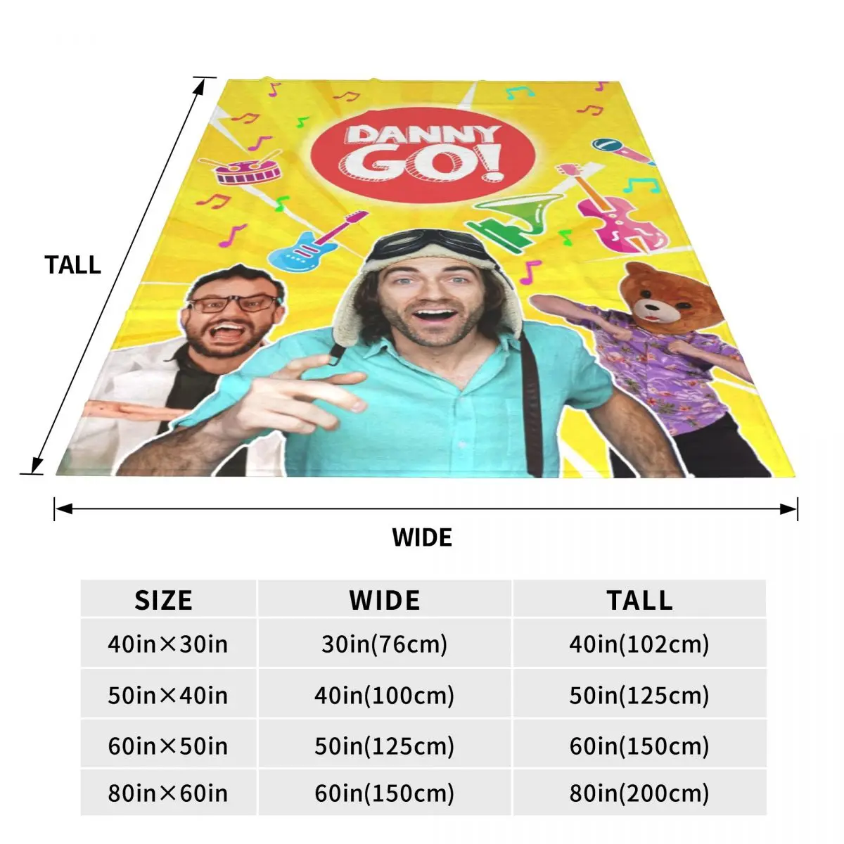 Throw Blanket Danny Go 2 Micro Fleece Blanket Four Sizes Cartoon Comfortable For Bedroom Nice Gift 5