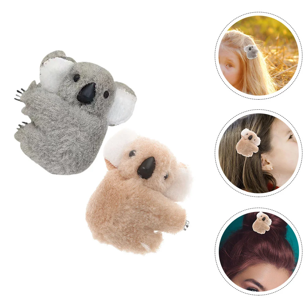 

2 шт. заколка для волос Koala челка зажим женские заколки аксессуары для ткани крупные зажимы тонкие женские