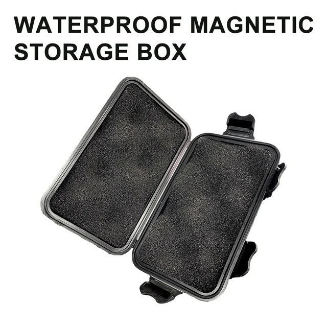 Mini Magnetic Key Holder Under Car Hide Key Box Waterproof Key Hider Rustproof Multifunctional Box for Spare Key GPS Locator 2