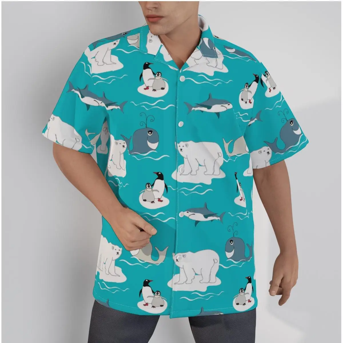 Men's Hawaiian Shirt Cool Pink Color for Man Beach Flowers Print Short Sleeve Summer Casual Button Up Tops 3D Shirts casual short sleeved shirt short sleeved shirt hawaiian shirt