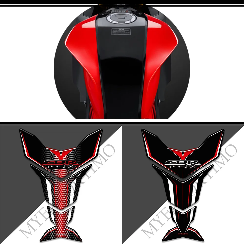 

Tank Pad Protection Fairing Fender 3D Stickers Decals Gas Fuel Oil Kit Knee For Honda CBR 125 R CBR125R HRC Fireblade