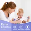 TYRY.HU 6pcs Baby Silicone Building Block Infant Montessori Cartoon Heart Shaped Stacking Soft Block Kids Silicone Teething Toys 5