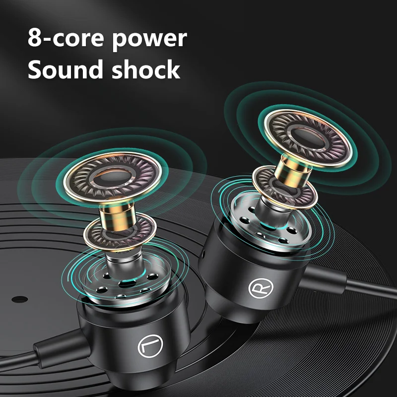EARDECO Premium Wired Earbuds with Built-In Mic