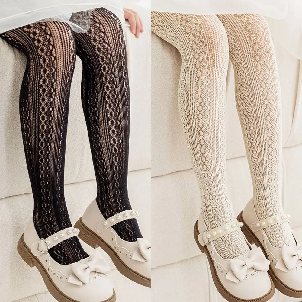 Girls Tights Princess Fishnet Cotton Baby Girl's One-Piece Pantyhose Baby Spring Summer New Style Trousers Lace Stocking