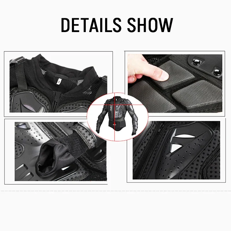 Motorcycle Armor Turtle Jackets MOTO Full Body Spine Chest Protective Gear Jacket Size M,L,XL,XXL,XXXL