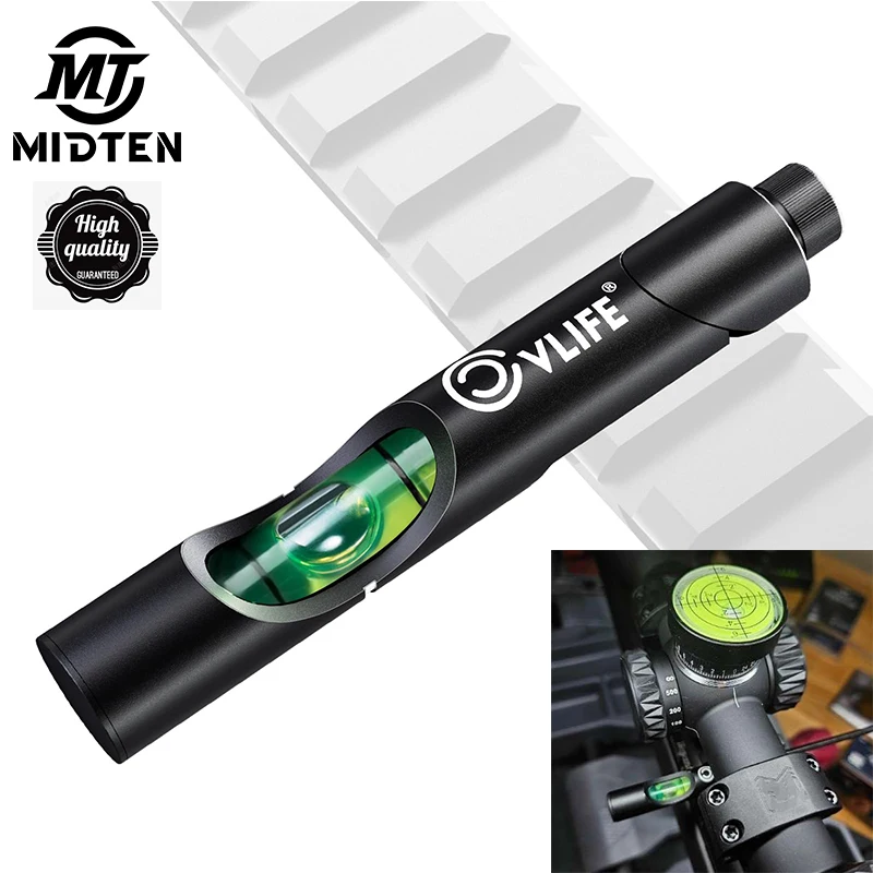 MIDTEN Scope Leveling Kit Professional Picatinny Level with Heavy-Duty Construction Rail Bubble Compact Size Tool for All Combin
