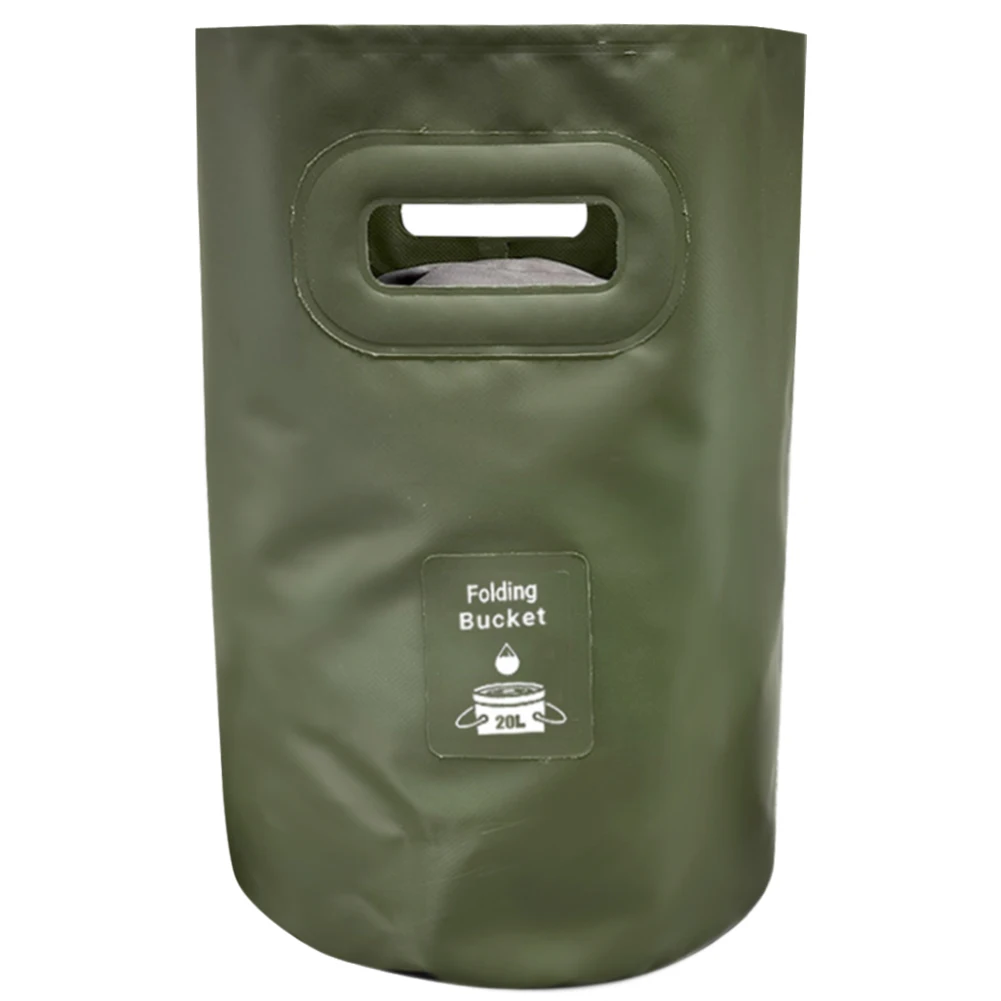 20L Collapsible Bucket Portable Wash Basin Water Storage Bag for Camping Fishing Picnic Car Washing