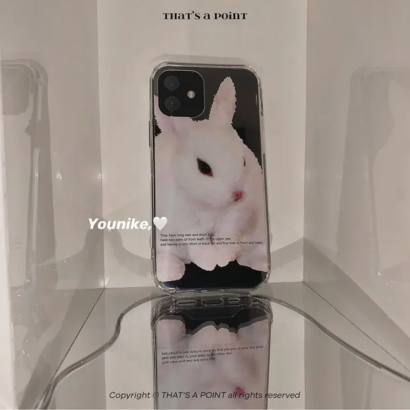 รูปสินค้า เคส iPhone ลายกระต่ายน่ารักสไตล์เกาหลี