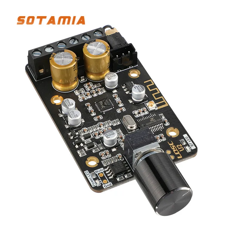 

SOTAMIA Mini Bluetooth 5.0 Power Amplifier Board PAM8620 Audio Speaker Amplifier 15Wx2 Dual Channel Stereo Sound Amplificador