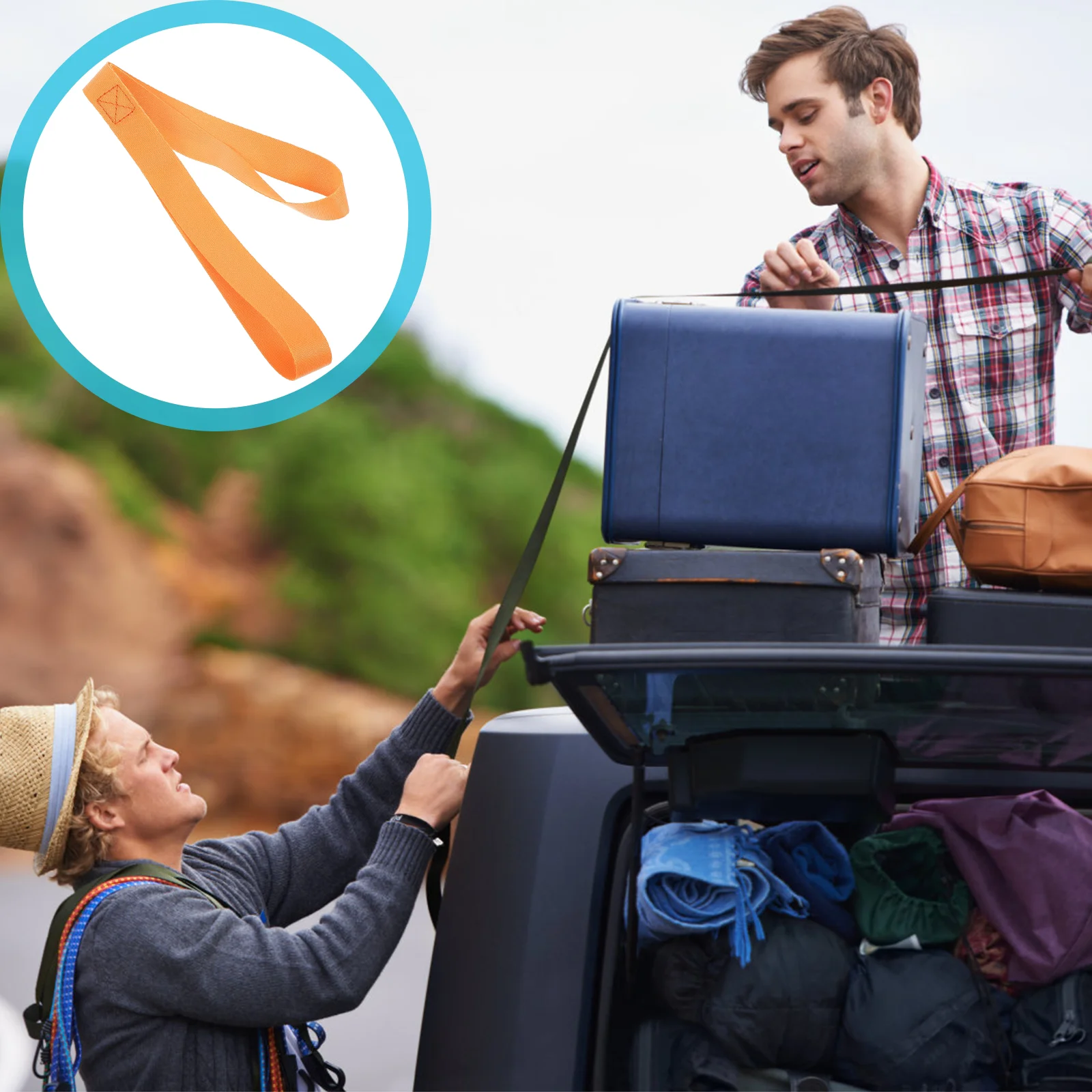 

6 Pcs Cargo Strap Heavy Duty Lanyard Securing Motorcycle Soft Tie Down Secure Trailering Nylon