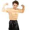 Child Man Fake Muscle T-Shirts Sponge Pads Abs Body Shaper Holiday Party Costume Hero Cosplay Funny Chest Shapewear Mask Ball 4