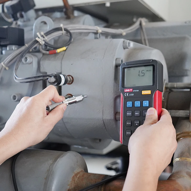 UNI-T UT315A Digital Vibration Testers Vibration Acceleration Velocity Displacement Measurement USB Connect PC Soft 2