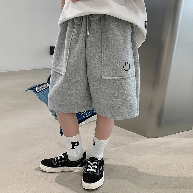 Children Shorts Casual Loose Pants for Kids Candy Color Boys Trousers Teenager Sports Joggers Baby Shool Clothing 2