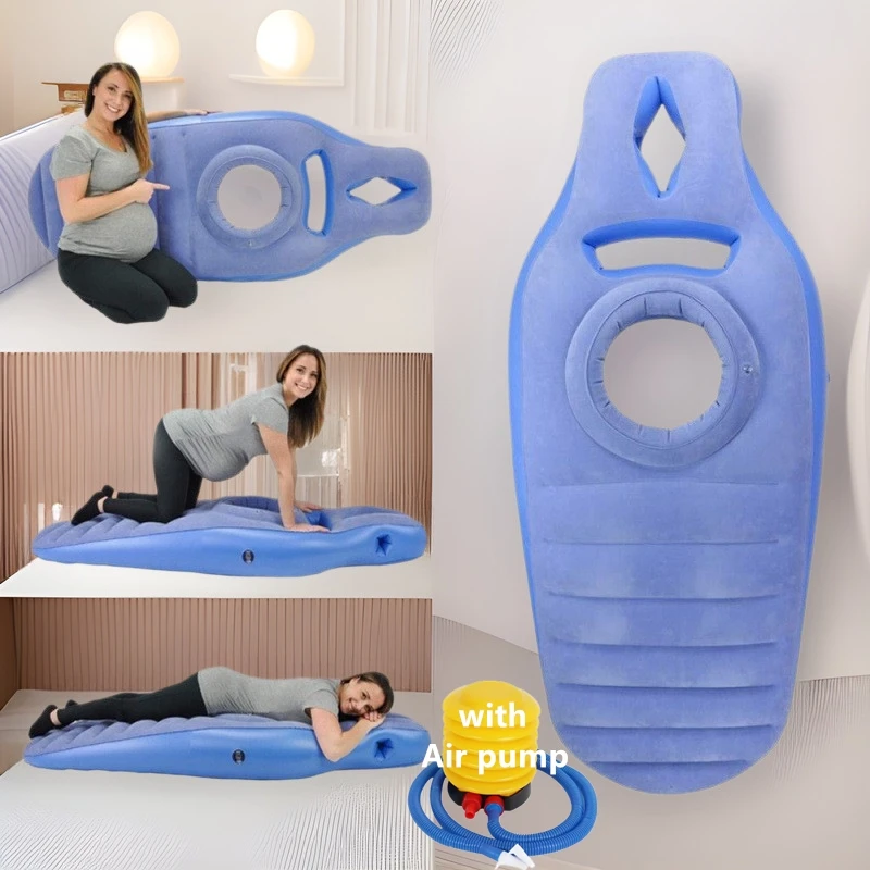 Inflatable Pregnancy Pillow O-type Sleeping Mat For Pregnant Inflatable Mattress Nursing Pillow For Pregnant With Air Pump