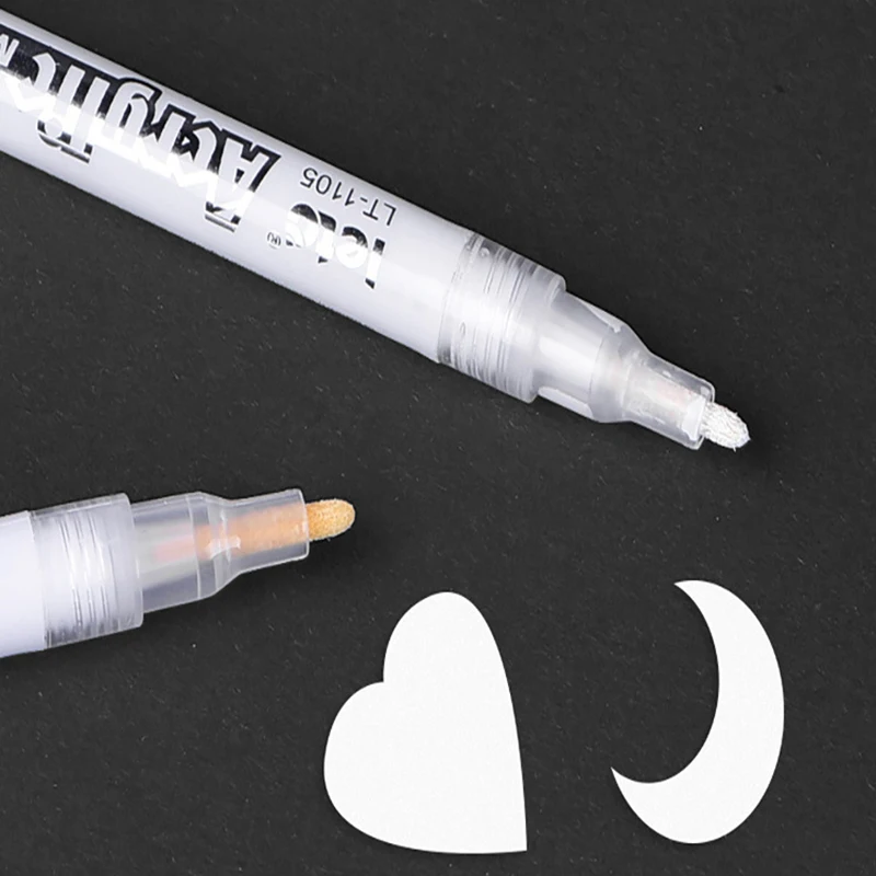 Acrylic Paint Markers Pen For Rock Painting Stone Ceramic Glass Wood Tire Fabric Metal Canvas Extra-fine Tip 1Pc