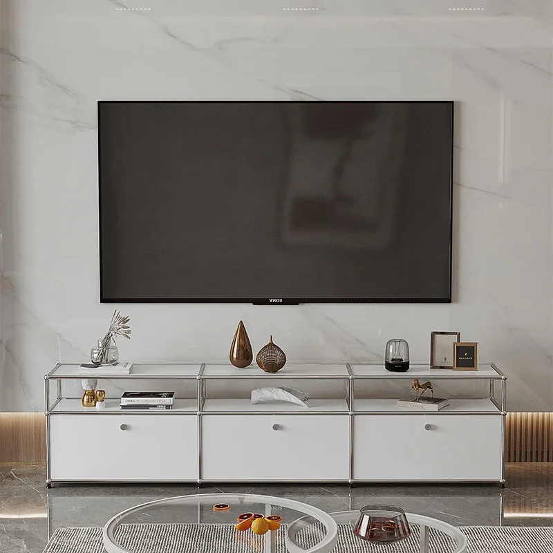 

Modern Living Room TV Cabinet Glass Fashion Luxury Style TV Consoles Cabinet Organizer Meuble TV Bois Room Furniture MQ50DS