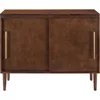Everett Mid-Century Modern Media Console, Mahogany 2