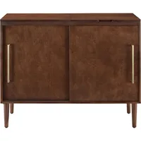 Everett Mid-Century Modern Media Console, Mahogany 2