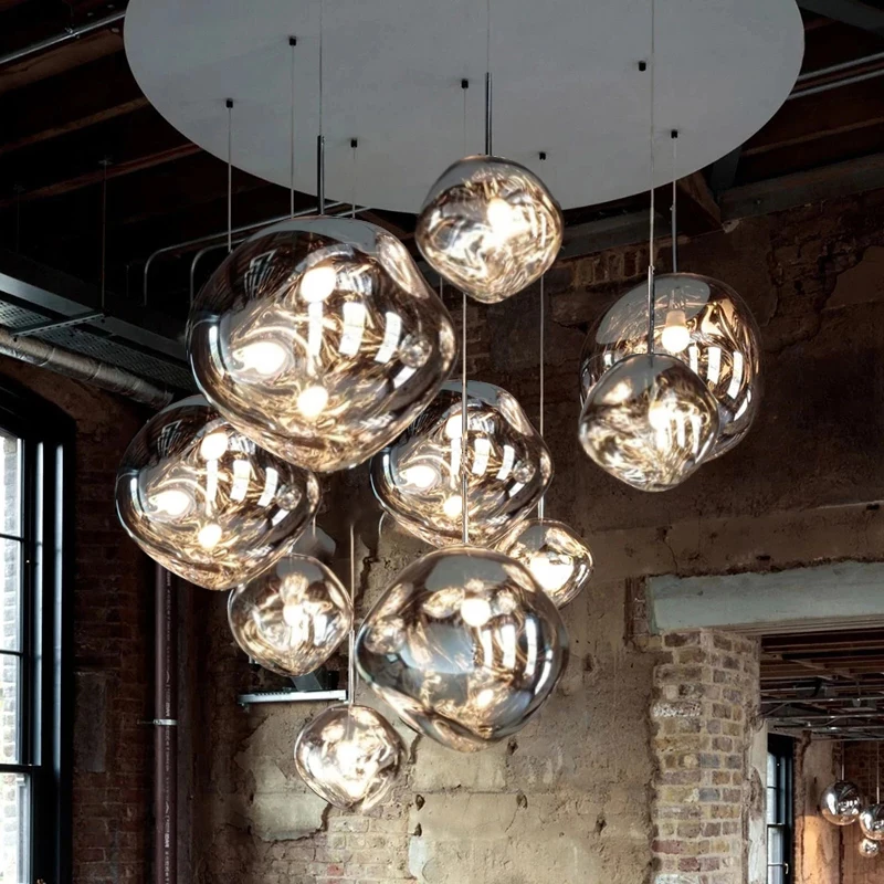 Lava Nordic Glass Led Pendant Light