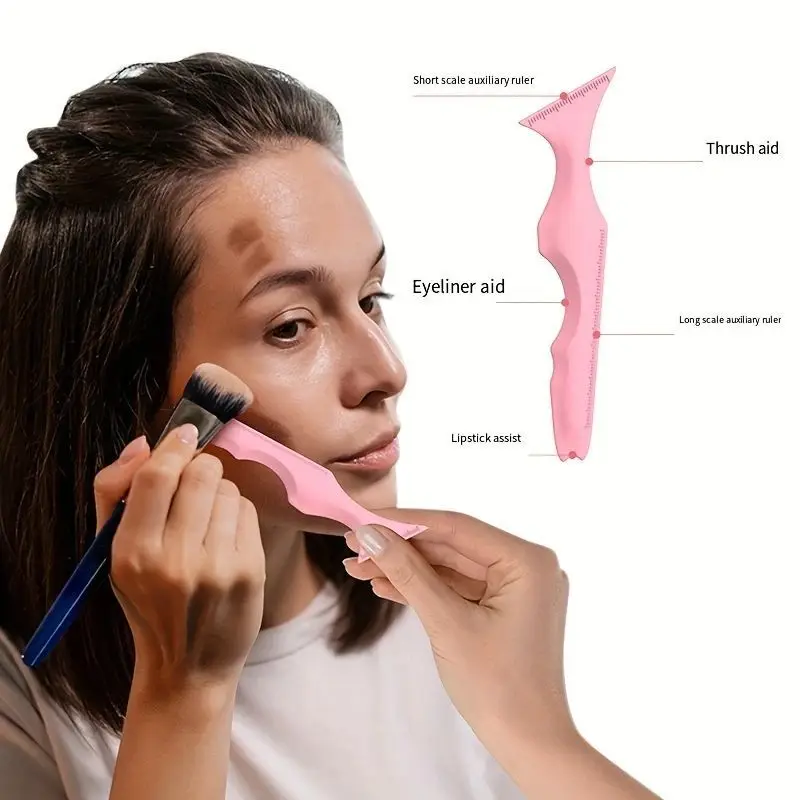 Beauty Eyelashes & Brows Eyeliner Stencil Set 4pcs Multifunctional Silicone For All Skin Types