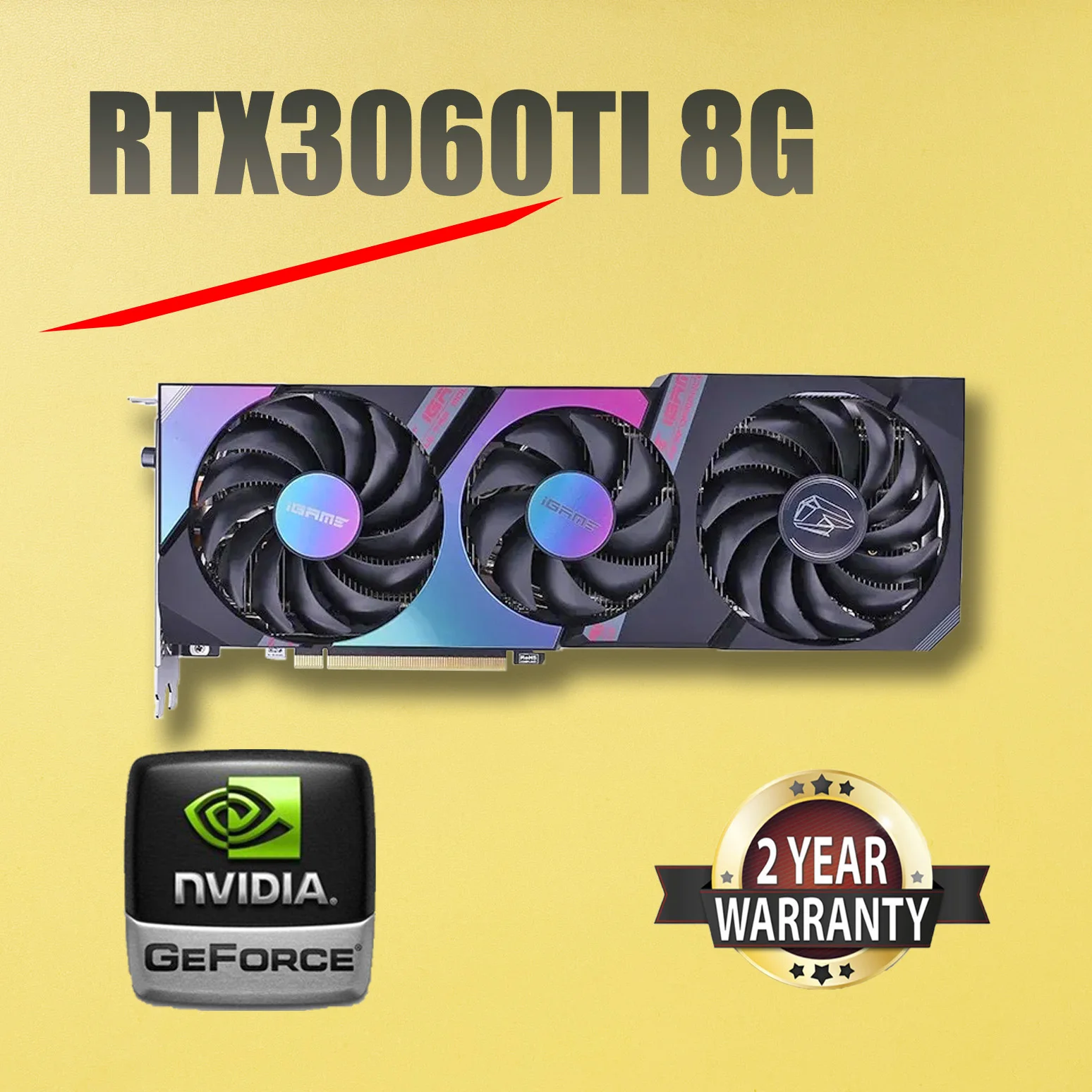 NVIDIA Graphics Cards RTX3060TI 8G 256bit PCIE4.0X16 8pin + 8pin Video