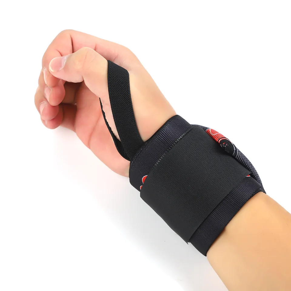 手首サポート ネオプレンパッド入り リフティングストラップ オレンジ