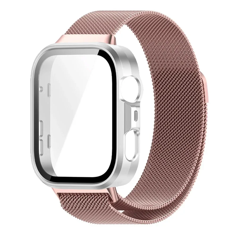 Premium Milanese Metal Strap and Protective PC Case