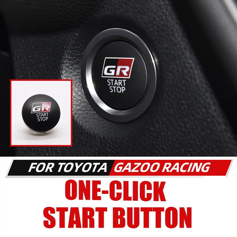 1 шт. для Toyota GR GAZOO RACING Sport C-HR RAV4 кнопка запуска двигателя автомобиля сменная крышка