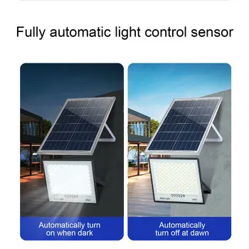 Automatic Sensing Day Night Outdoor Solar Lighting Basketball Court Garden 180 Degrees Rotation Solar Sensor Lamp Street Light 5
