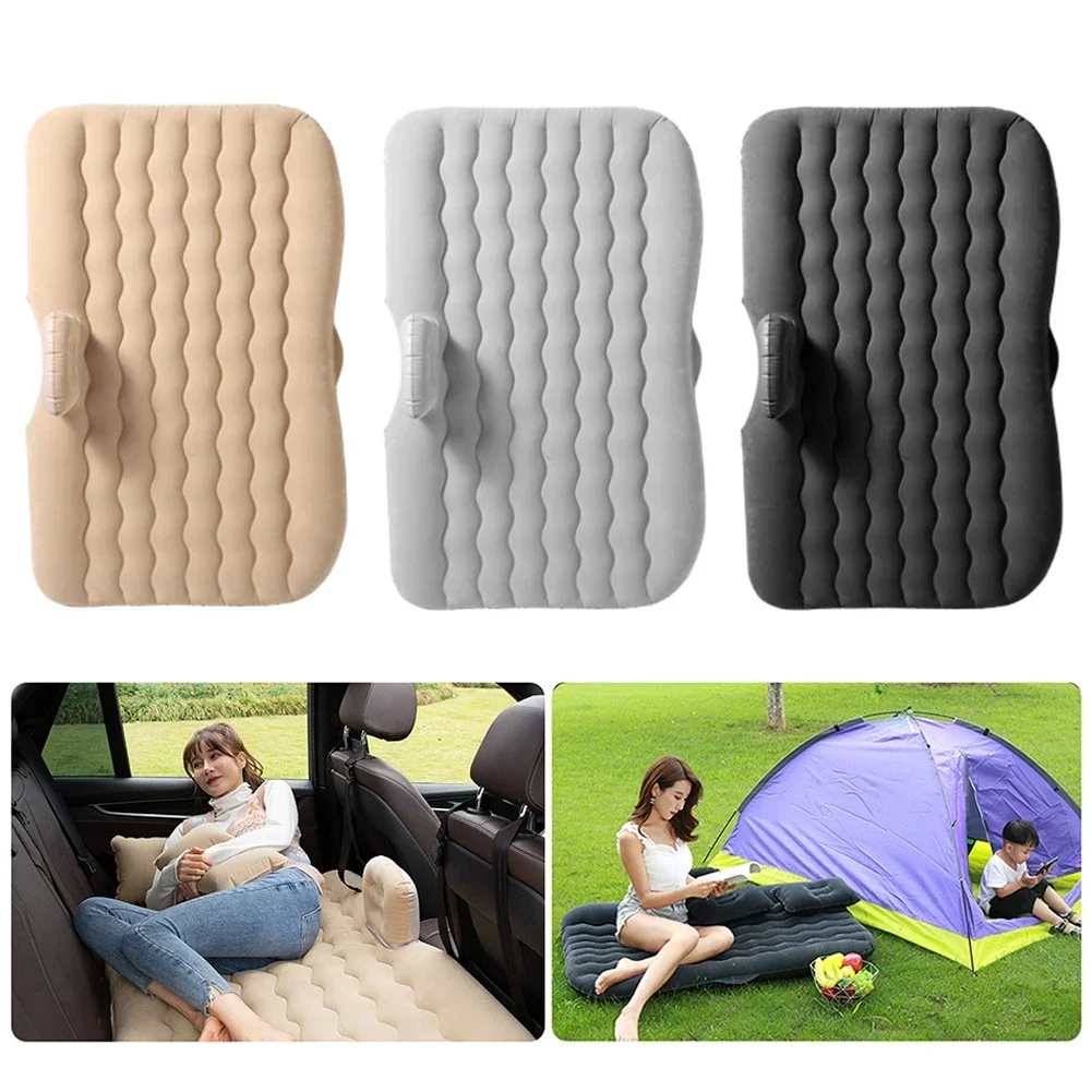 KJOY Inflatable Car Air Mattress Bed Universal Back Seat Sofa Pillow Multi-Functional Outdoor Camping Mat Cushion for Travel