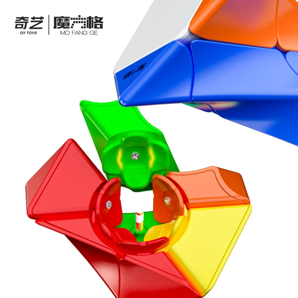 [Picube] QiYi Twisty Skewb Magic Cube 3x3 Torsional Professional Speed Puzzle Twisted Brain Teaser Educational Toys for Kids 4