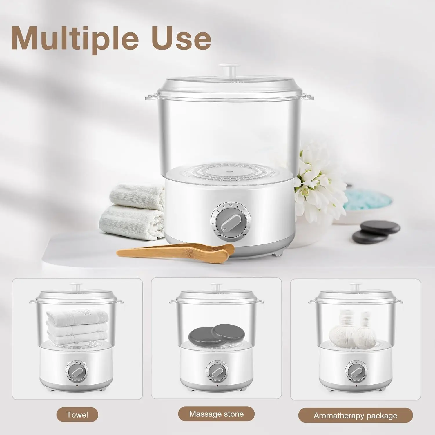Towel heater quickly heats up hot towels for steam therapy facial care shaving living rooms home appliances