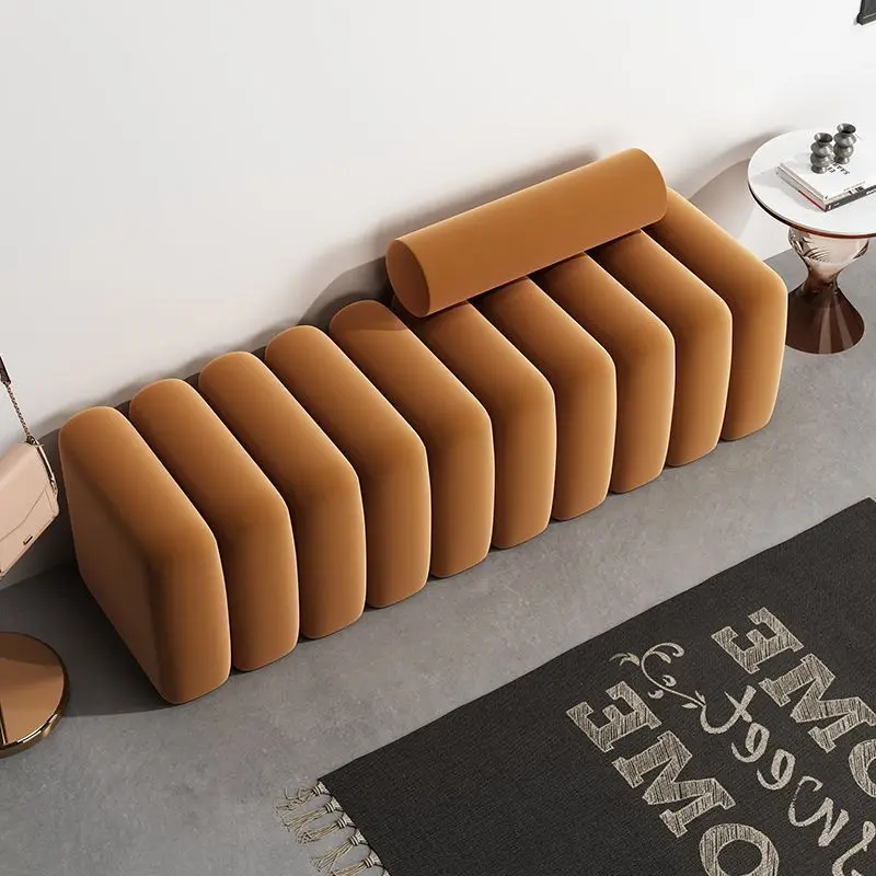 

Creative Sofa Stool Light Luxury Shoe Stool Clothing Store Rest Long Bench Living Room Rectangular Sofa Stool Bed End Stool